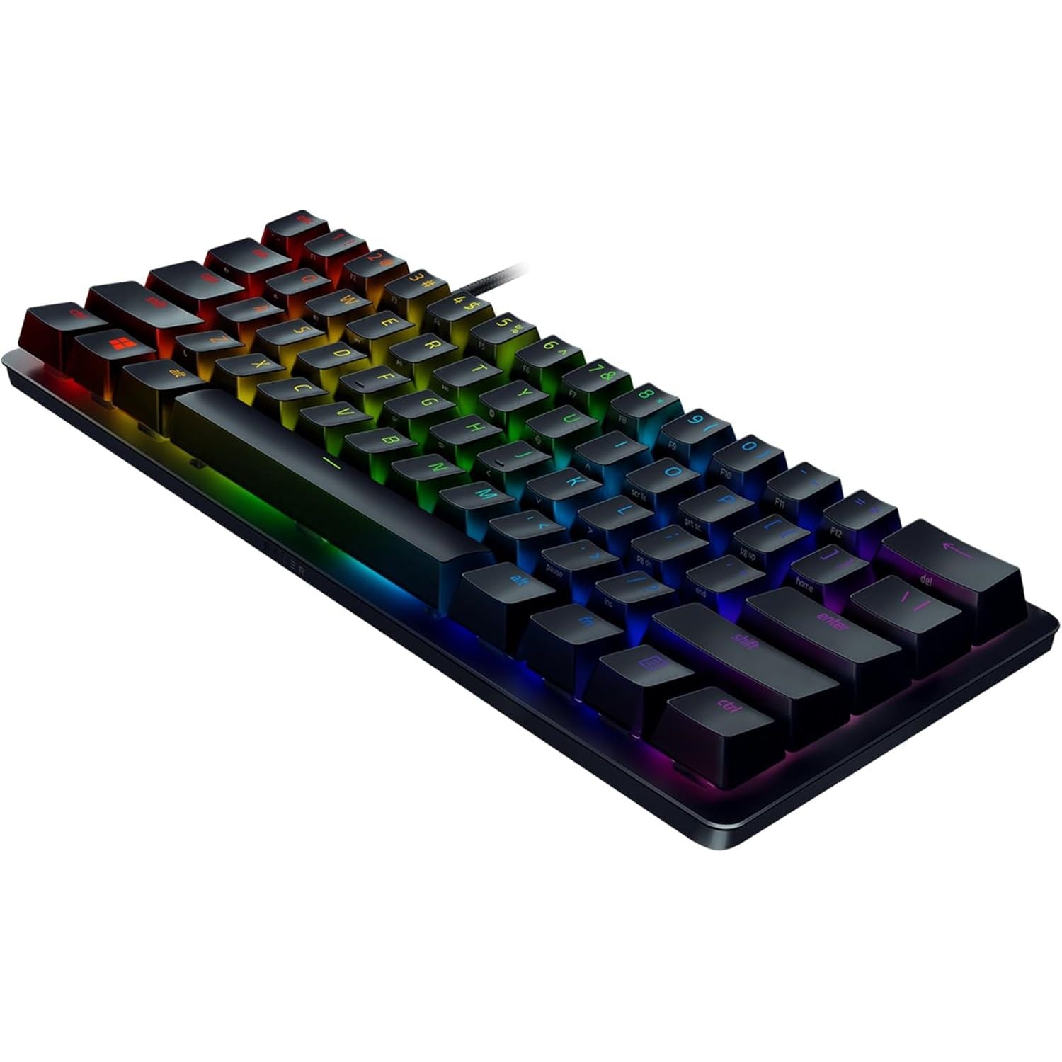 Buy Razer,Razer Huntsman Mini (Purple Switch) – 60% Compact Gaming Keyboard (Clicky Optical-Mechanical Switches, Doubleshot PBT Keycaps, Detachable USB-C Cable) US Layout | Black - Gadcet UK | UK | London | Scotland | Wales| Near Me | Cheap | Pay In 3 | Keyboards